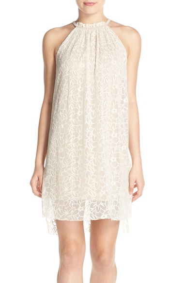 Ali & Jay Lace Shift Dress Creme