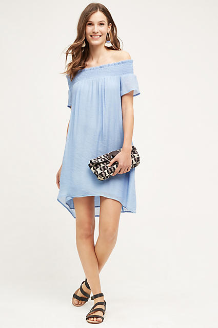 Amadi Praslin Off-The-Shoulder Dress Sky Blue off the shoulder kentucky derby dresses 2016
