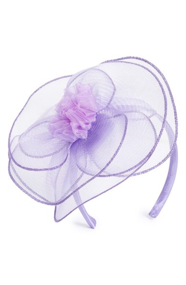 August Hat Floral Fascinator Headband Lavender kentucky derby hats for women