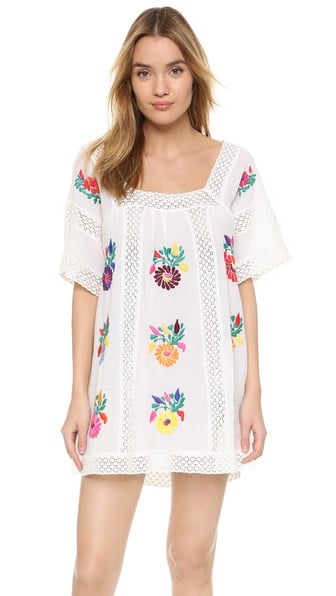 BLUE Lolita Dress with Flower Embroidery