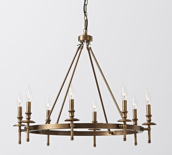 COLLINS CHANDELIER - AGED BRASS Pottery Barn