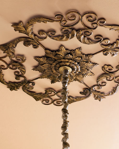 Ceiling Medallion Iron Tole Horchow Bedroom Sale