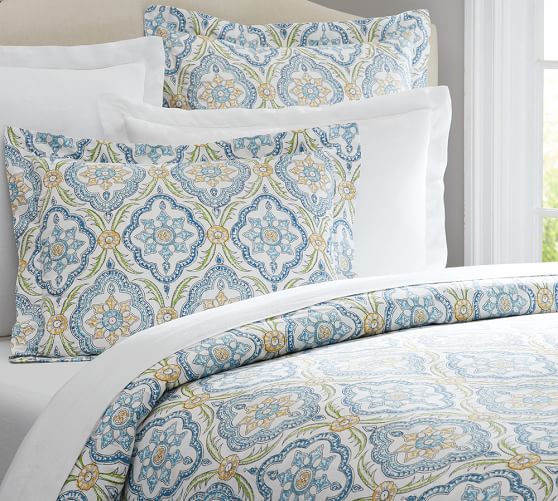DAWN PRINT DUVET COVER & SHAM Pottery Barn spring friends and family event 