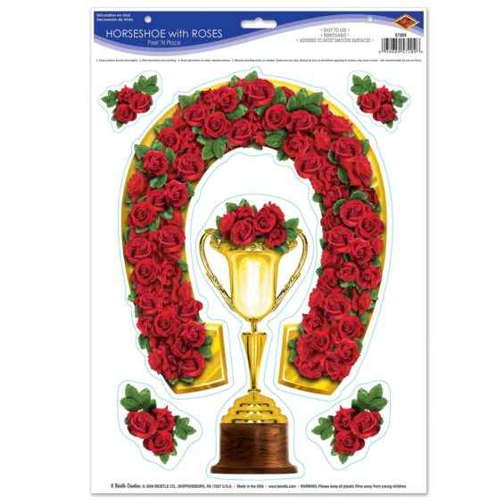 Derby Day Peel 'N Place Party Accessory (1 count) (6/Sh)
