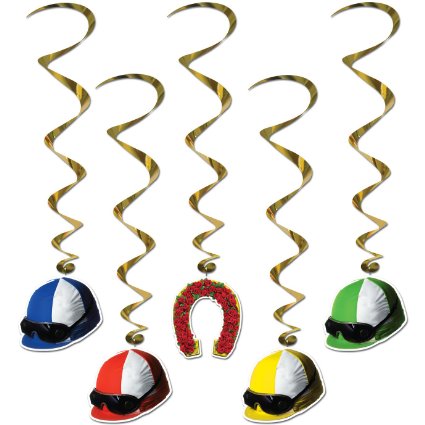 Derby Day Whirls (5/Pkg) kentucky derby party home decor