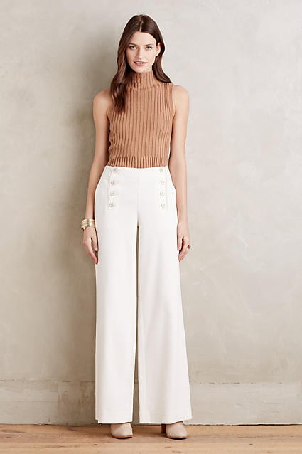 Elevenses Shipmate Wide-Legs White Anthropologie extra 40% off sale