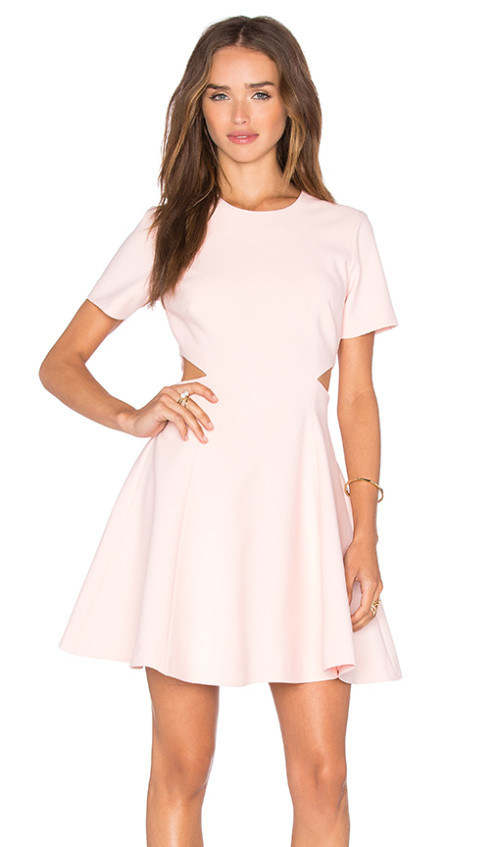 Elizabeth and James Leonie Cutout Fit and Flare Dress Cherry Blossom fit and flare dresses kentucky derby