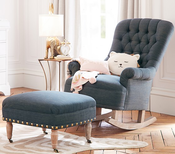 Emily & Meritt Radcliffe Rocker & Ottoman Pottery Barn Kids