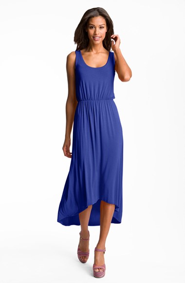 FELICITY & COCO High/Low Hem Jersey Tank Dress (Nordstrom Exclusive) Cobalt Blue a-line dresses for the kentucky derby