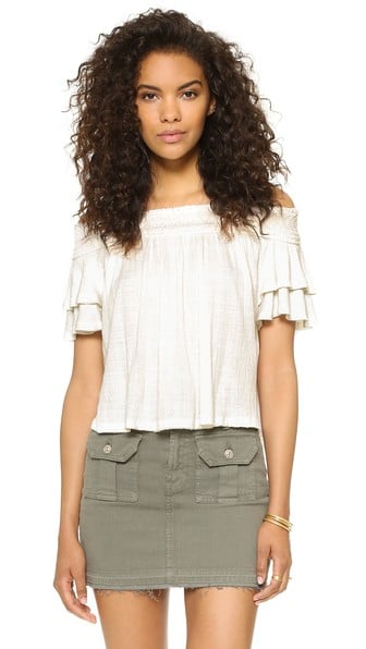 Free People Santorini Off The Shoulder Top Ivory Shopbop