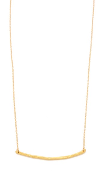 Gorjana Taner Bar Necklace Gold Shopbop friends and family sale