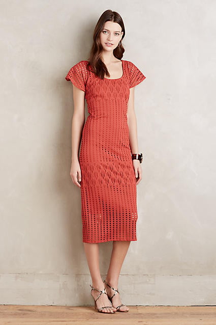 HD in Paris Piacere Midi Dress Dark Orange Anthropologie