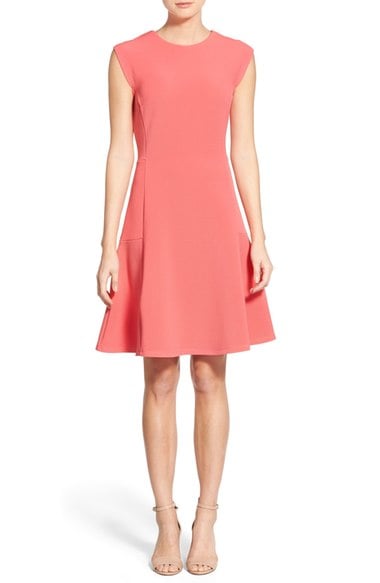 Halogen® Ottoman Knit Fit & Flare Dress (Regular & Petite) Red Chateaux fit and flare dresses kentucky derby party 