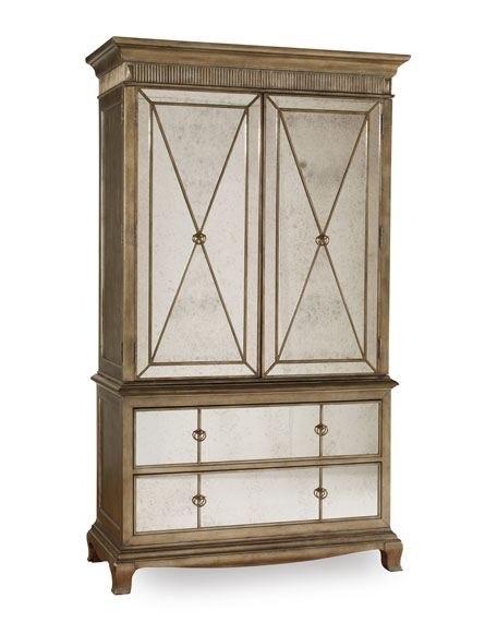 Hooker Furniture Bristol Mirrored Armoire Horchow bedroom sale