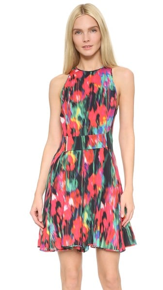 Jason Wu Blurred Floral Silk Romper Black Multi floral print rompers