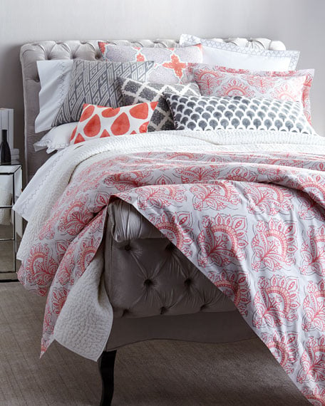 John Robshaw King Mahzar Duvet Cover Coral Horchow