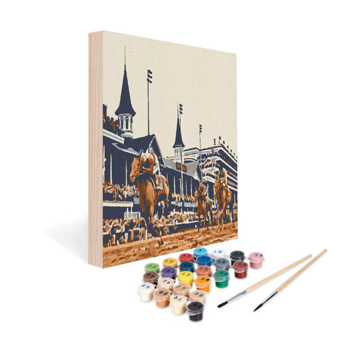 KENTUCKY DERBY 12" X 12" BEST IS HISTORY PAINT BY NUMBERS WALL ART