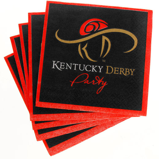 KENTUCKY DERBY ICON 24-PACK BEVERAGE NAPKINS
