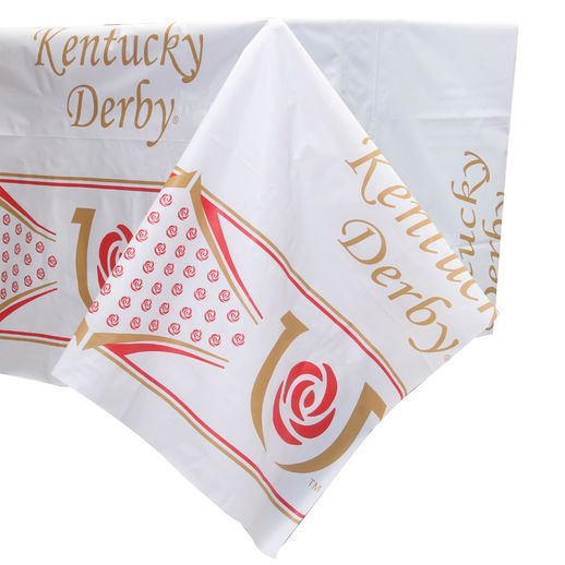 KENTUCKY DERBY ICON 54" X 104" PLASTIC TABLE COVER