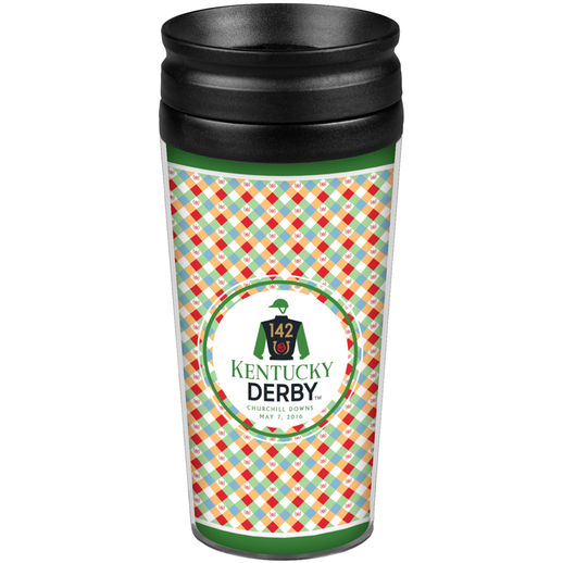 KENTUCKY DERBY MULTI 14 OZ. FULL WRAP TRAVEL MUG