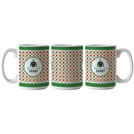 KENTUCKY DERBY MULTI 15OZ. SUBLIMATED COFFEE MUG