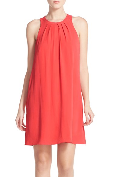 KUT from the Kloth Crepe Swing Dress Coral casual swing dresses for spring