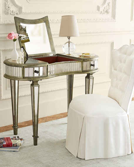 Kelly Mirrored Vanity Art Deco Horchow bedroom furniture sale