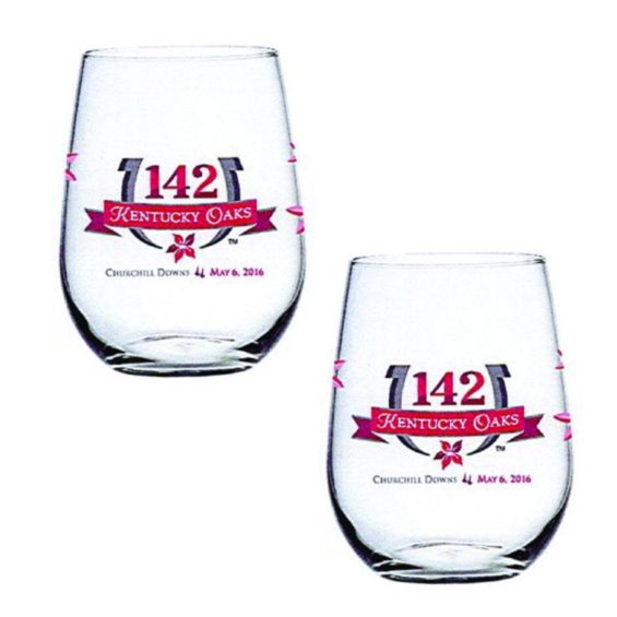 Kentucky Oaks 142 Official Glass - 2 Pack