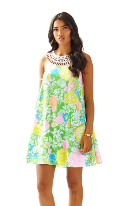 Lilly Pulitzer JILLIE SWING DRESS Multi Hibiscus Stroll