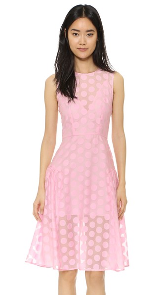Line & Dot Polka Dot Dress Pink a-line dresses for the kentucky derby