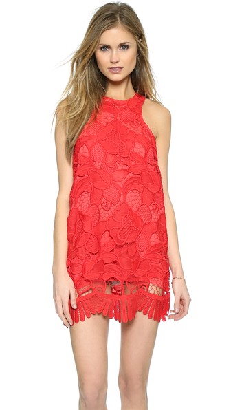 Lovers + Friends Caspian Shift Dress Coral shopbop friends and family sale