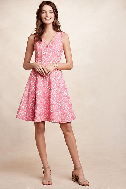 Maeve Claribel Dress Pink fit and flare dresses kentucky derby party 