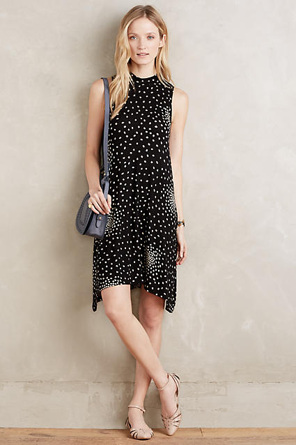 Maeve Lilt Swing Dress Black Motif