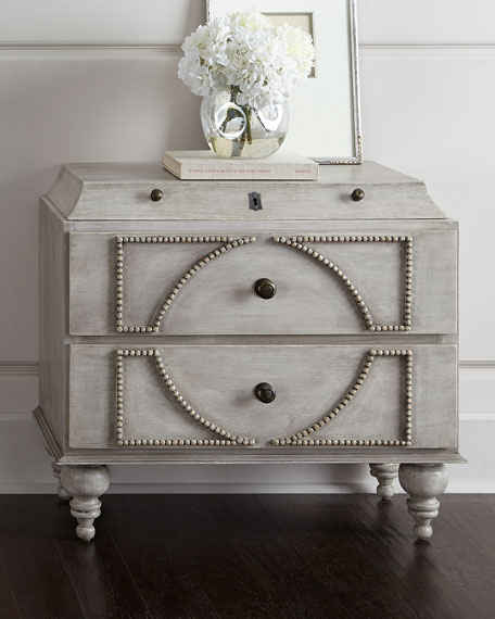 Novak Nightstand Chilean Pine Purvian Oak Horchow bedroom sale