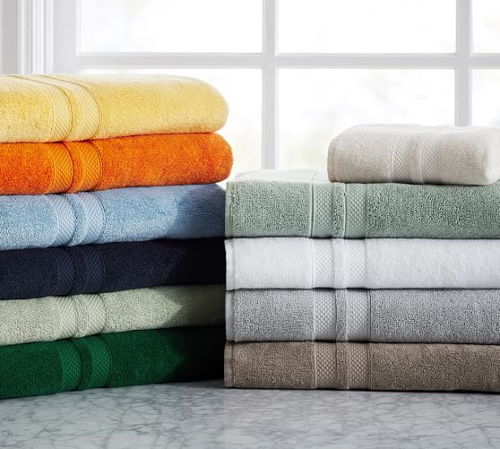 PB ORGANIC 600-GRAM WEIGHT BATH TOWELS Pottery Barn spring friends and family event