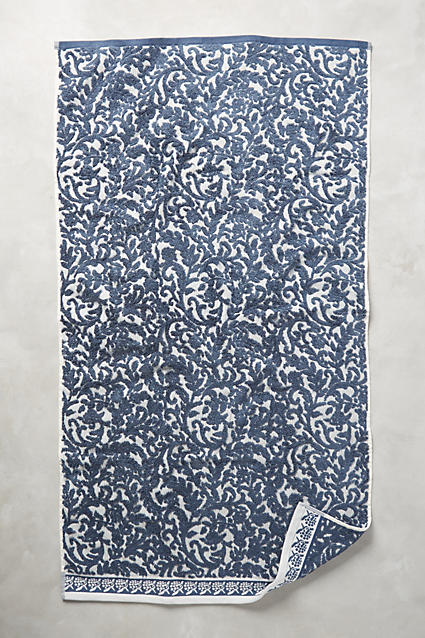 Philippa Towel Collection Slate Anthropologie extra 40% off sale