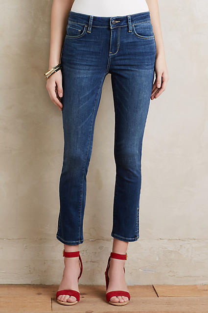 Pilcro Stet Side-Slit Ankle Jeans Tinted Denim Anthropologie extra 40% off sale