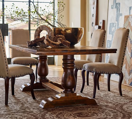 Pottery Barn BOWRY RECLAIMED WOOD FIXED DINING TABLE