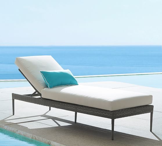 Pottery Barn CAMMERAY ALL-WEATHER WICKER SINGLE CHAISE Pottery Barn Outdoor Furniture Sale
