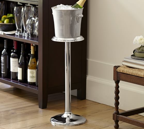 Pottery Barn HARRISON WINE BOTTLE COOLER WITH STAND