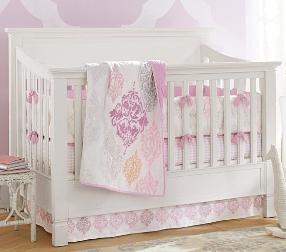 Pottery Barn Kids Larkin 4-In-1 Crib GREENGUARD Gold Certified Simply White