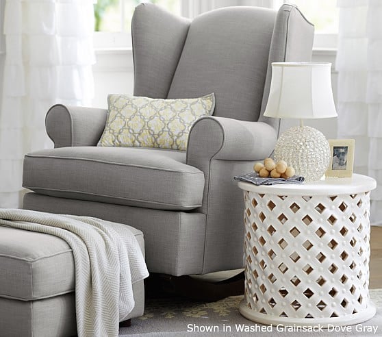 Pottery Barn Kids Wingback Convertible Rocker & Ottoman pottery barn nursery furniture sale