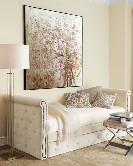 Raven Tufted Daybed Champagne Horchow Bedroom Sale