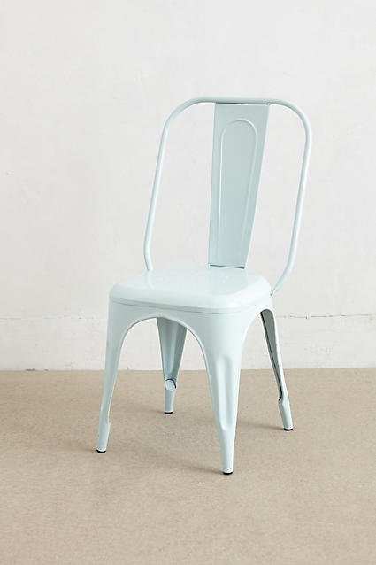 Redsmith Dining Chair Sky Blue Anthropologie french bistro chair