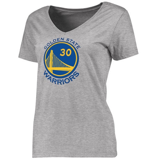 STEPHEN CURRY GOLDEN STATE WARRIORS WOMEN'S ASH BACKER SLIM FIT T-SHIRT Grey mom mother's day