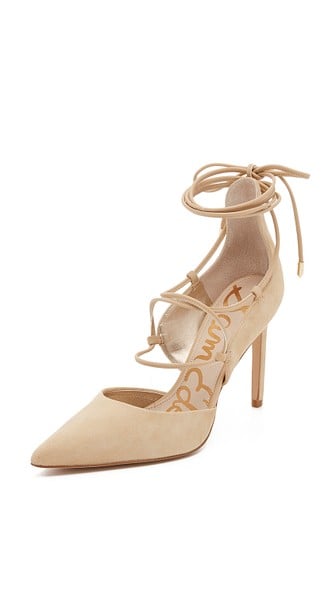 Sam Edelman Dayna Lace Up Pumps Nude Shopbop friends and family sale