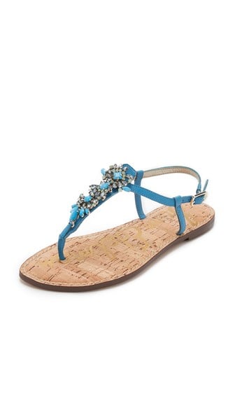 Sam Edelman Gene Thong Sandals Malibu Blue Shopbop Friends and Family Sale