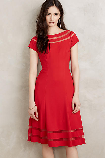 Sara Emanuel Ecarlate Dress Red