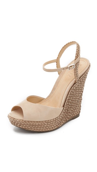 Schutz Mable Wedge Sandals Oyster Shopbop