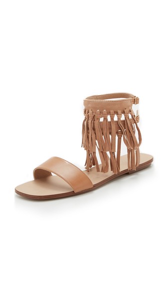 Splendid Taryn Fringe Sandals Nude Shopbop